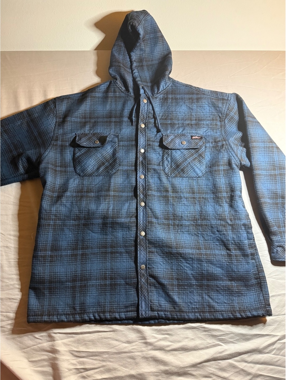 Dickies Men's 3XL Hooded Plaid Work Jacket with Fleece Lining